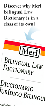 Discover the Merl Bilingual Law Dictionary