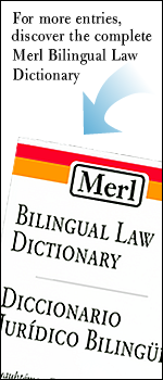 Discover the Merl Bilingual Law Dictionary