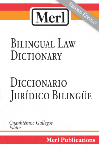 Merl Biligual Law Dictionary Second Edition Cover